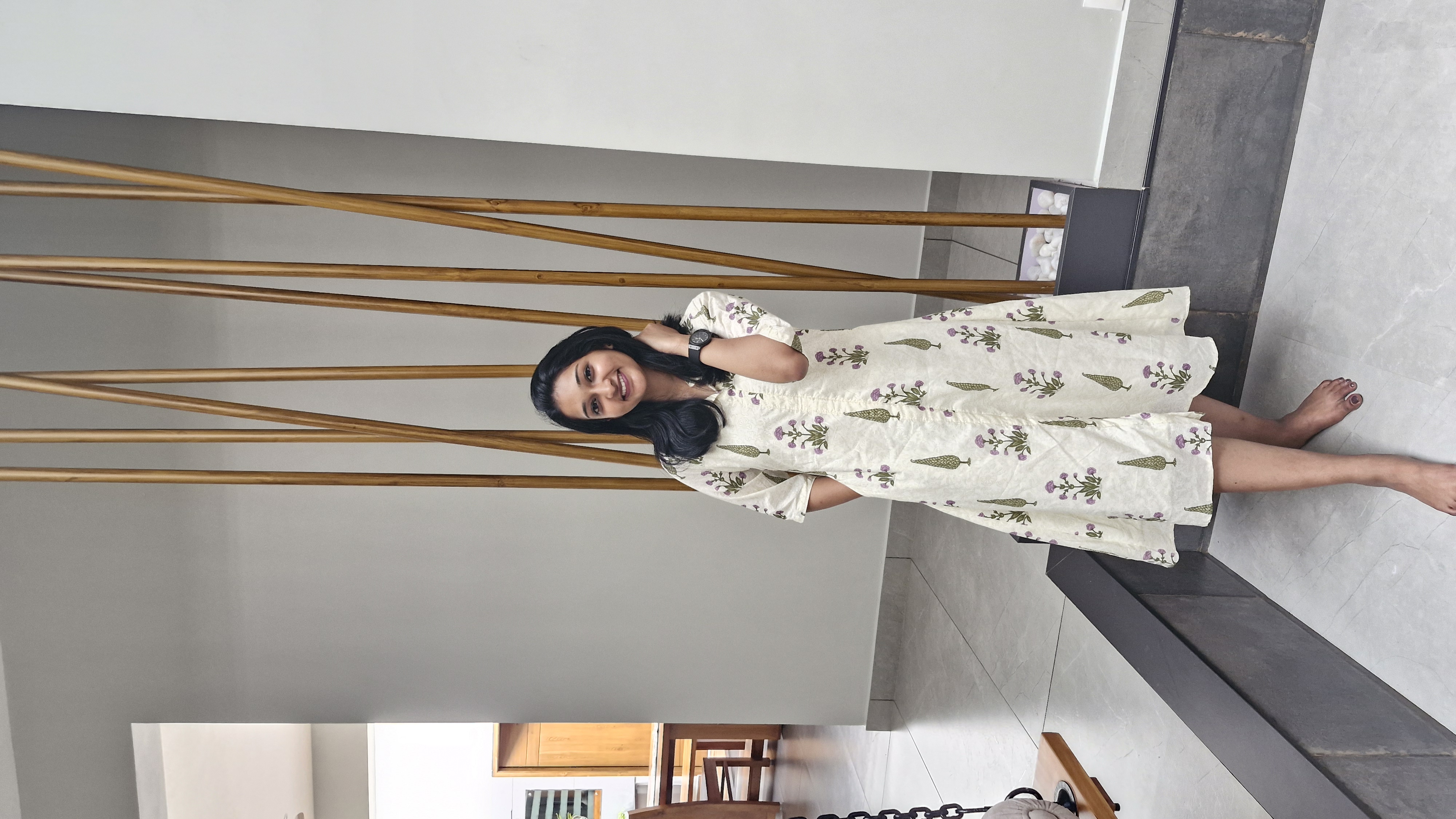 Cream Off-White Shirt Dress