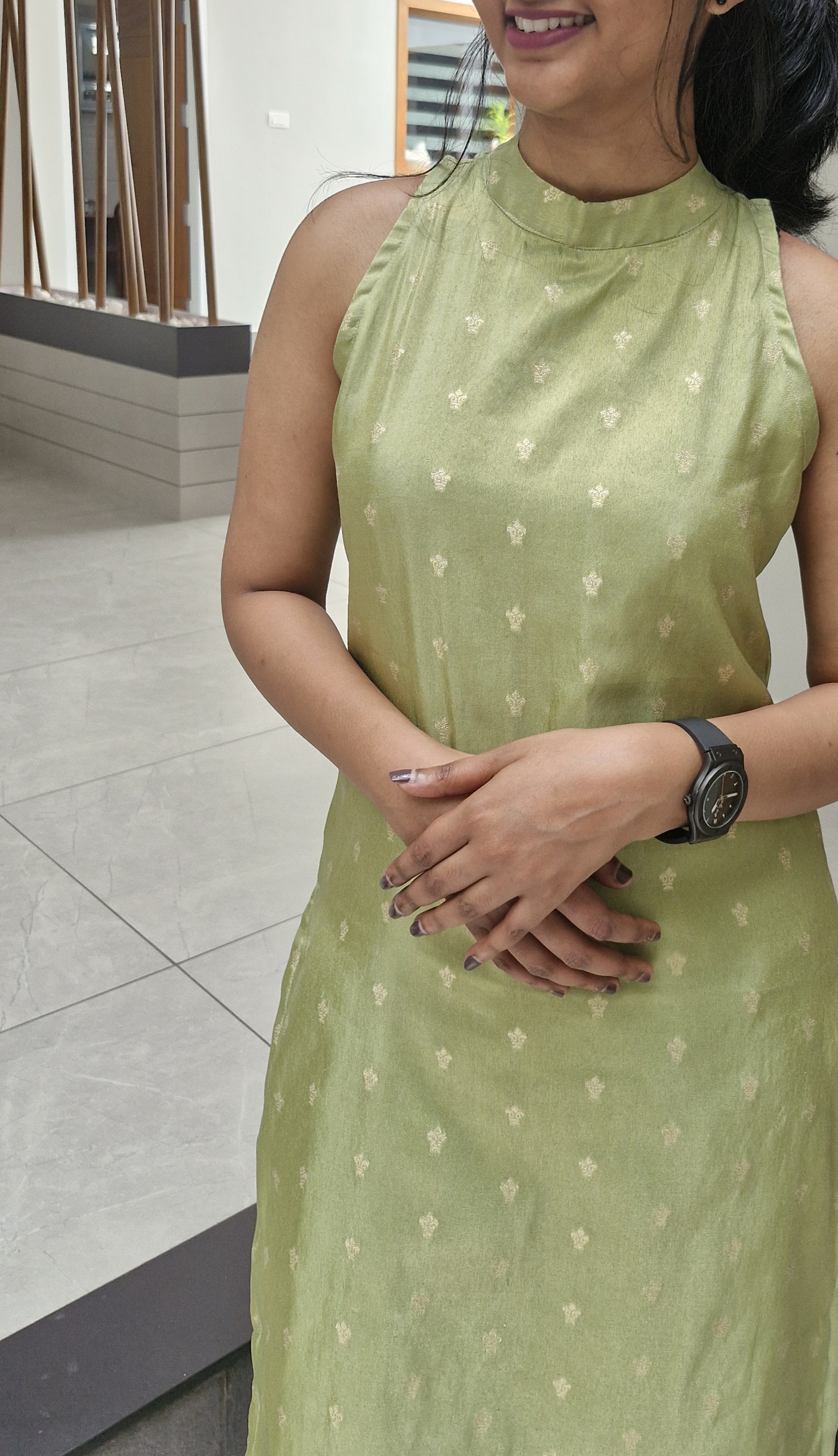 Olive Green Shade Kurti Co-Ord Set