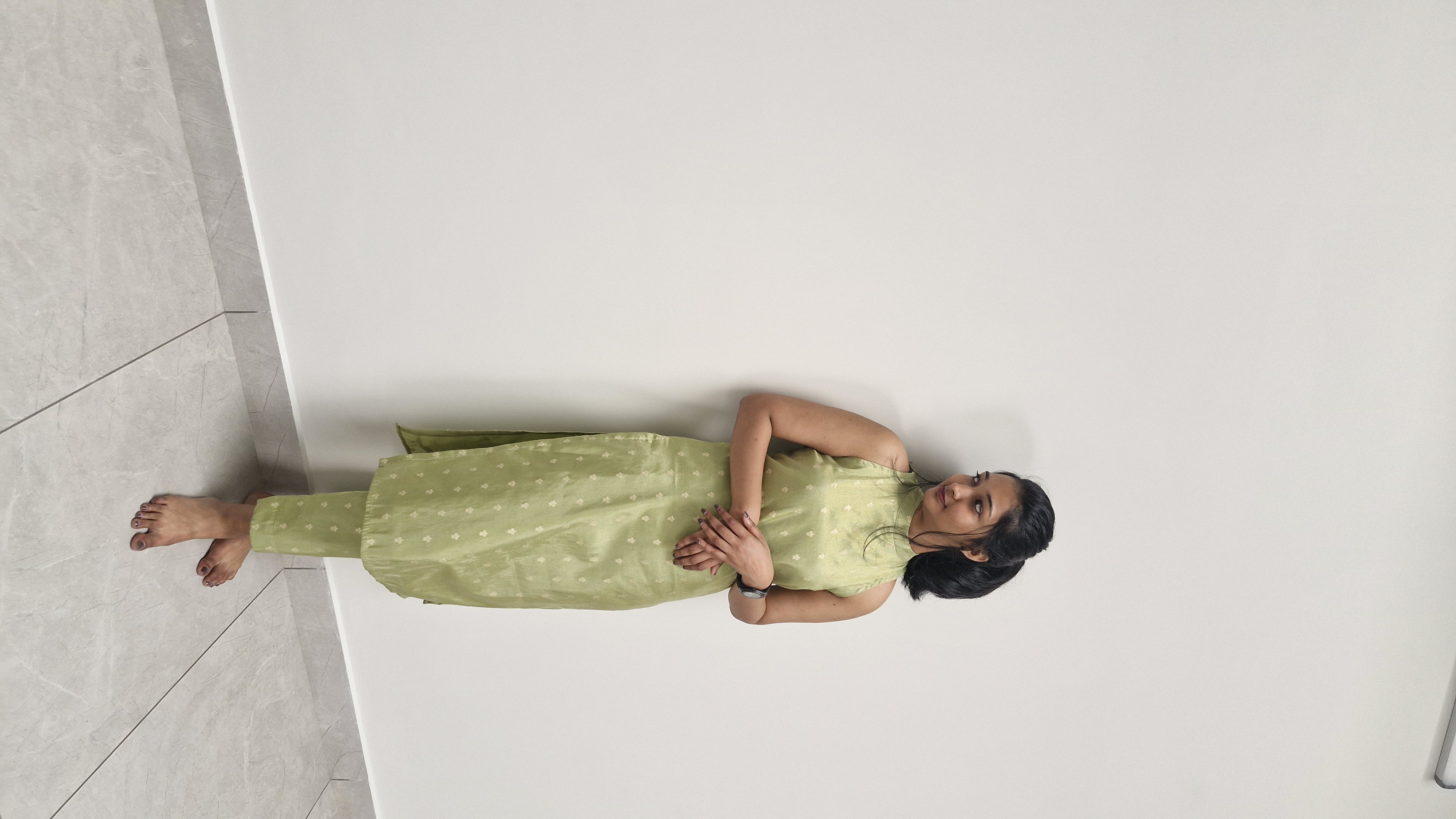 Olive Green Shade Kurti Co-Ord Set