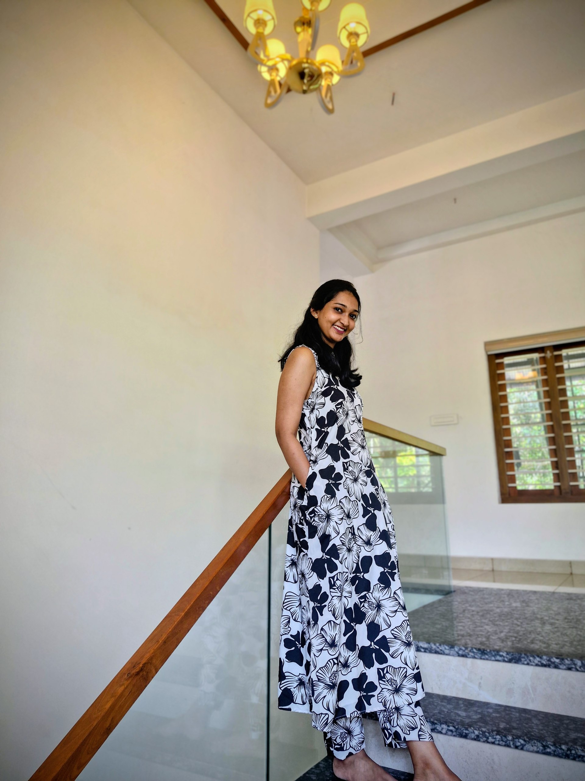 Sleevless halter neck kurti 